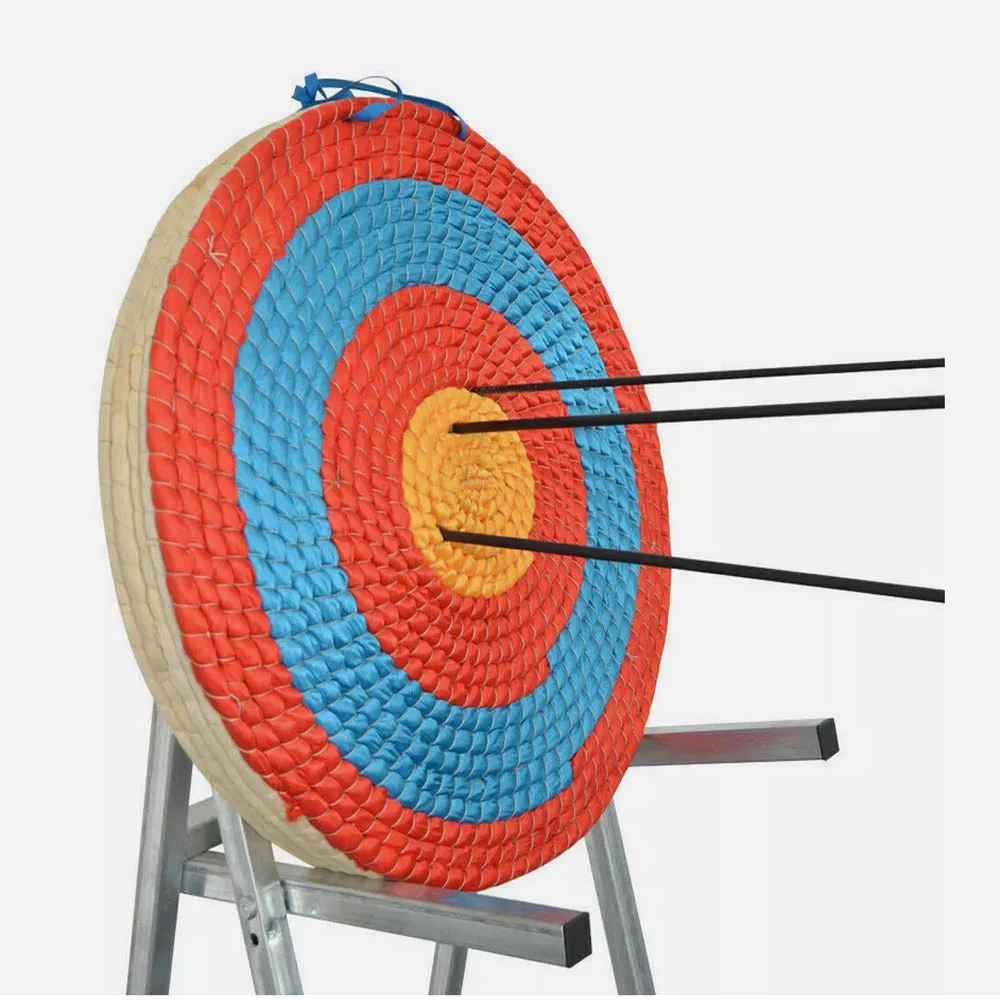 

20'' Straw Archery Grass Target 3 Layer 6cm Thick Compound Recurve Bow Shooting Round StrawTarget for Outdoor Shooting Practice