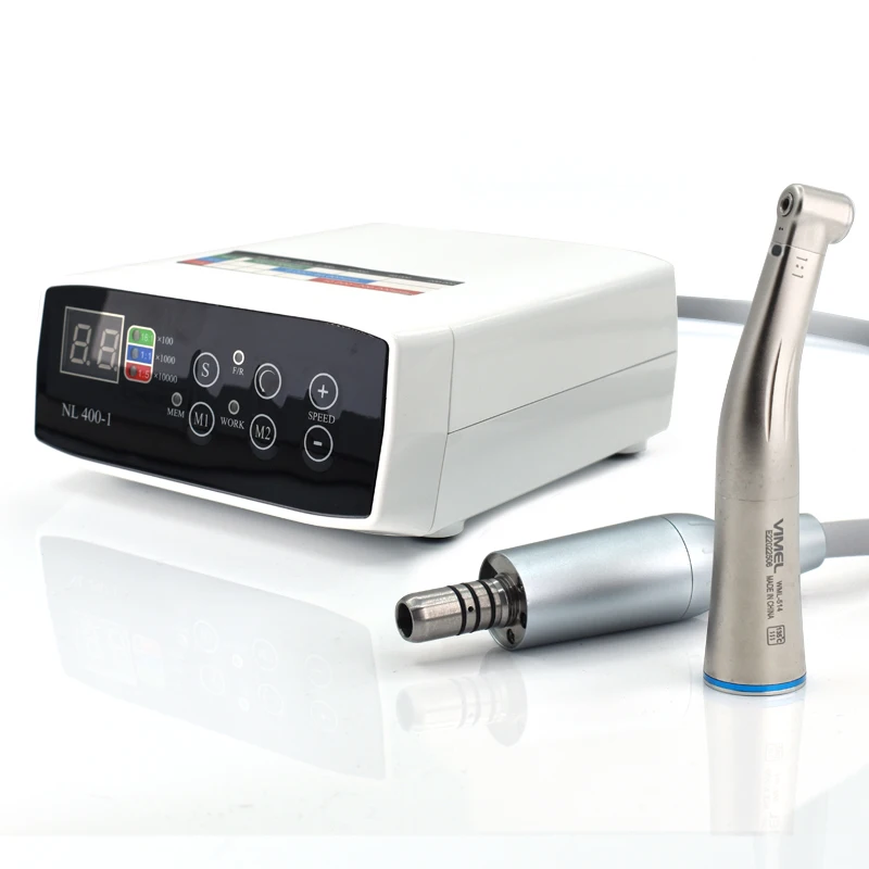 New electric motor multi-speed adjustment with LED configuration 1:1 and 1:5 handpiece