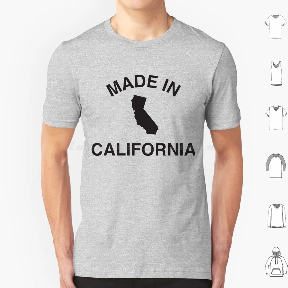 Made In California T Shirt Cotton Men Women Diy Print California California Love California Pride Cali Socal Norcal La Los