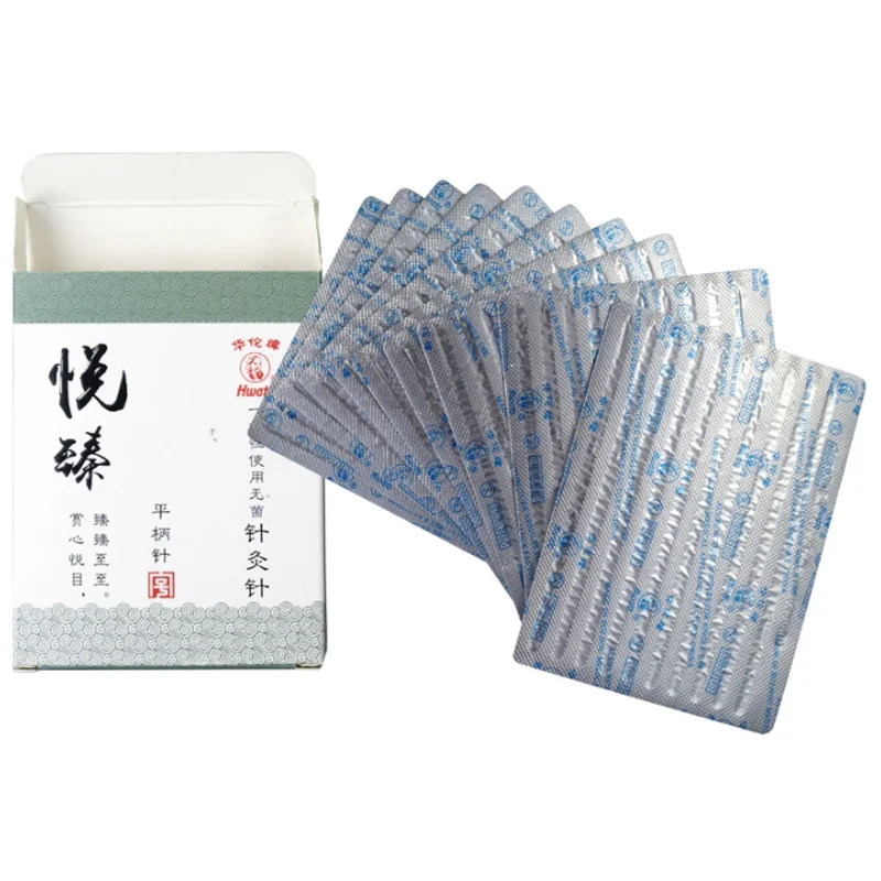 10boxes*100 Pcs Disposable Sterile Acupuncture Needle Single Packing Surgery Stainless Steel Acupuncture Needle Single Use 1000