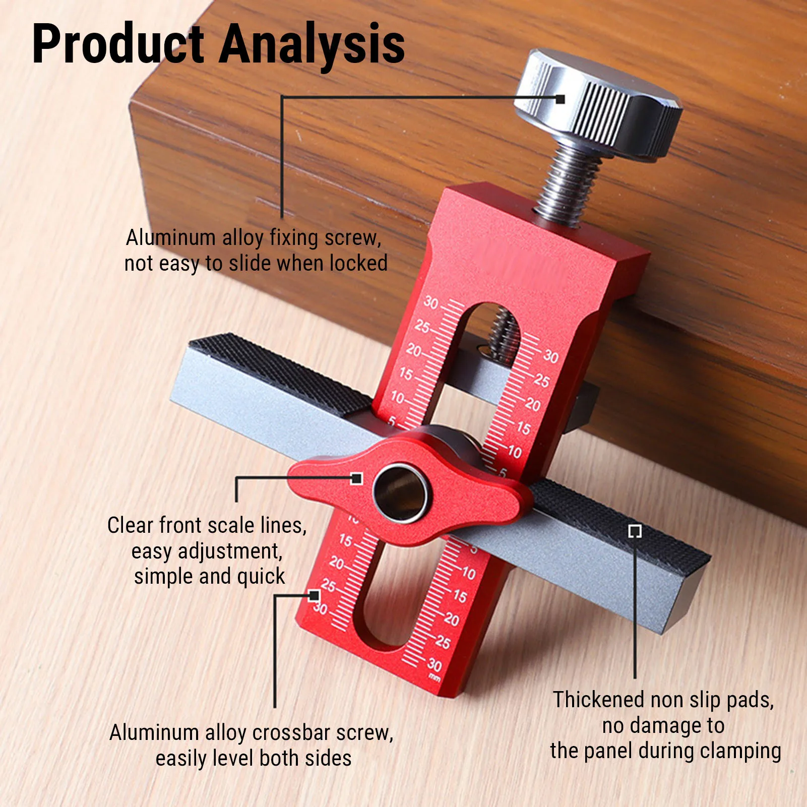 أداة تثبيت باب الخزانة، أداة تثقيب باب خزانة الملابس القابلة للتعديل للنجارة