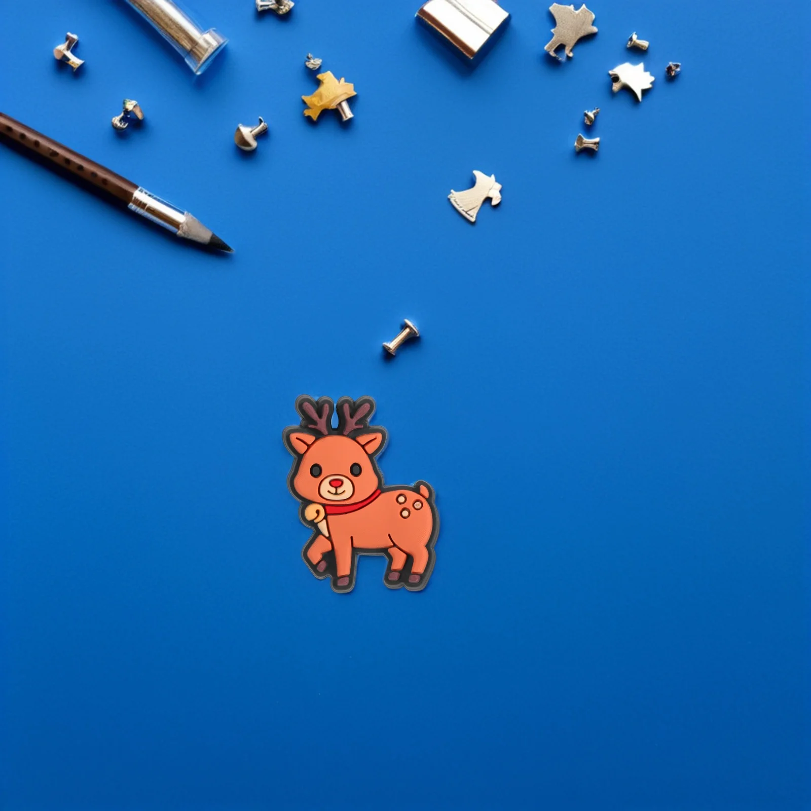 

20 шт., рождественский зажим для карандашей с оленями, мягкие резиновые подвески для карандашей, милый съемный топпер для ручек, классные награды, наполнители для сумок для вечеринок