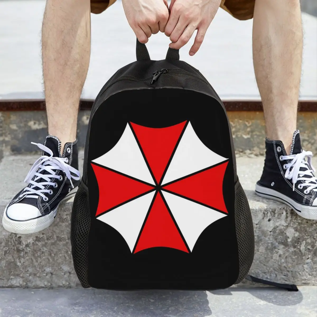 Mochila para estudiantes con paraguas de la película Game Corporation, mochila escolar para senderismo, mochila de viaje para hombres y mujeres, mochila de moda, bolsos de hombro