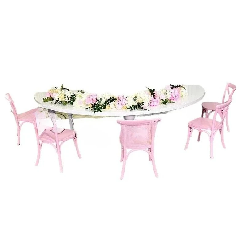 for Wedding Supplies Stainless Steel Childrens Party Table Serpentine Round Kids Furniture