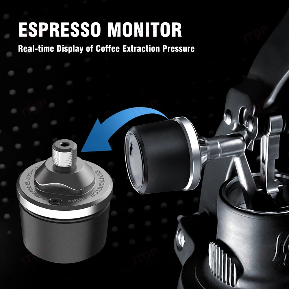 ITOP BKEM Espresso Monitor, Transdutor de pressão Bluetooth Bookoo, Data Display, G1 8 Interface para Fireir58 E61