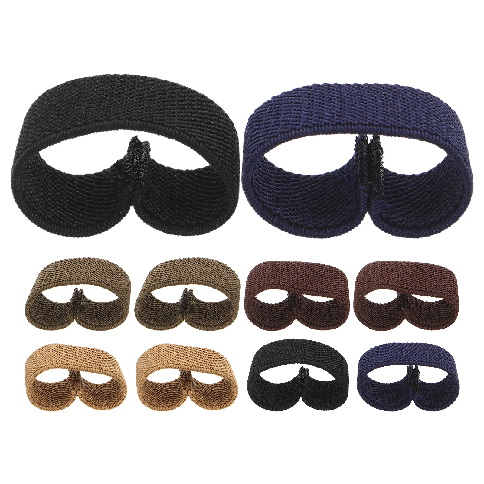 10 قطع من التجنيب بحلقة الحزام: حزام خصر مطاطي لحارس الأحزمة العريضة، آمن مناسب للسفر في الهواء الطلق، العمل اليومي، الاستخدام المنزلي