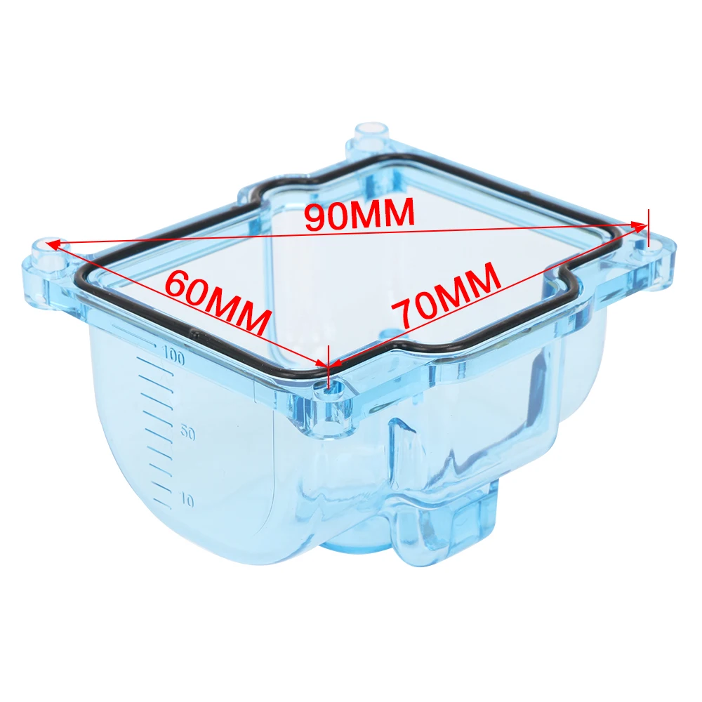 For KEIHIN PWK 36 38 40 42 Carburetor Clear Bottom Transparent Float Bowl Oil Cap Plastic Durable Stronger Protection