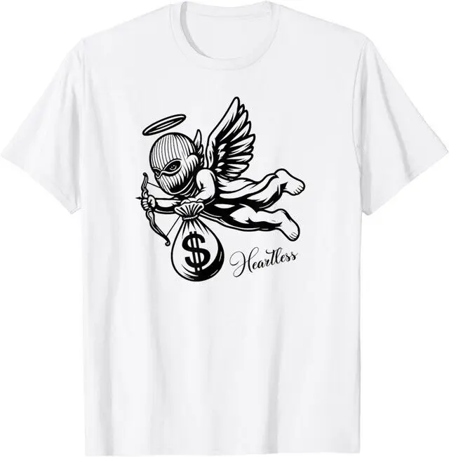 Heartless Angel with Ski Mask and Money Bag 101 T-Shirt