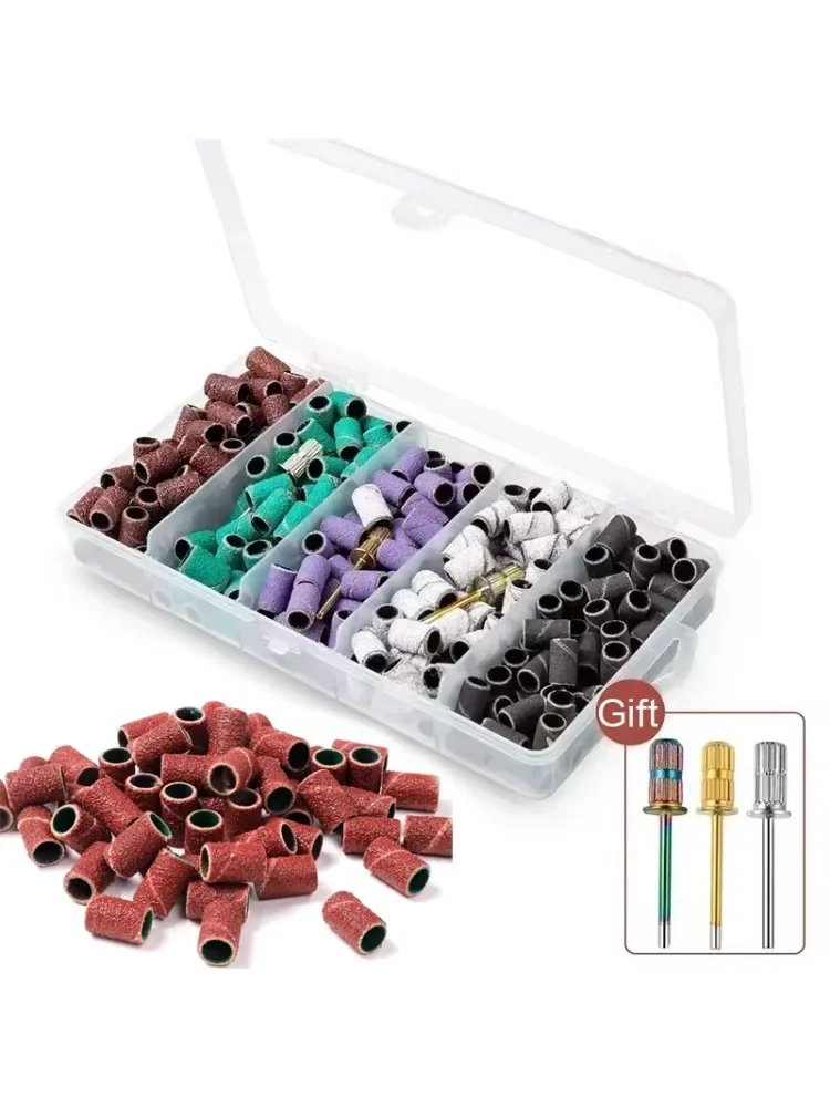 100/50pcs bandes de ponçage zèbre Machine forets à ongles polissage 80 # 150 # 240 # Outils de remplacement pour dissolvant de vernis Gel de manucure Grit
