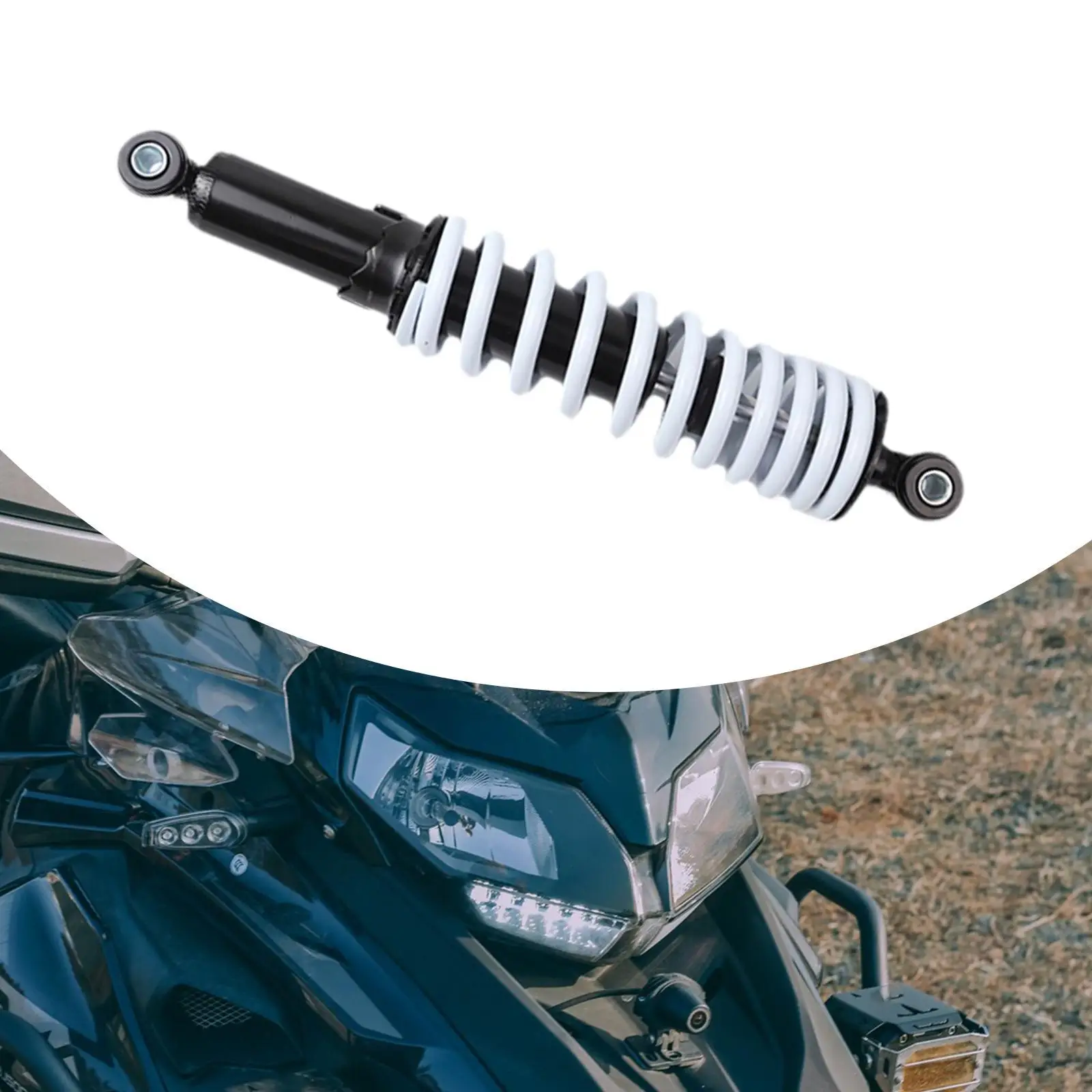Aluminum Motorcycle Shock Absorber 350mm Rear Shocks Hydraulic Damper with Spring for Dirt Bike Quad ATV Off Road Replacement