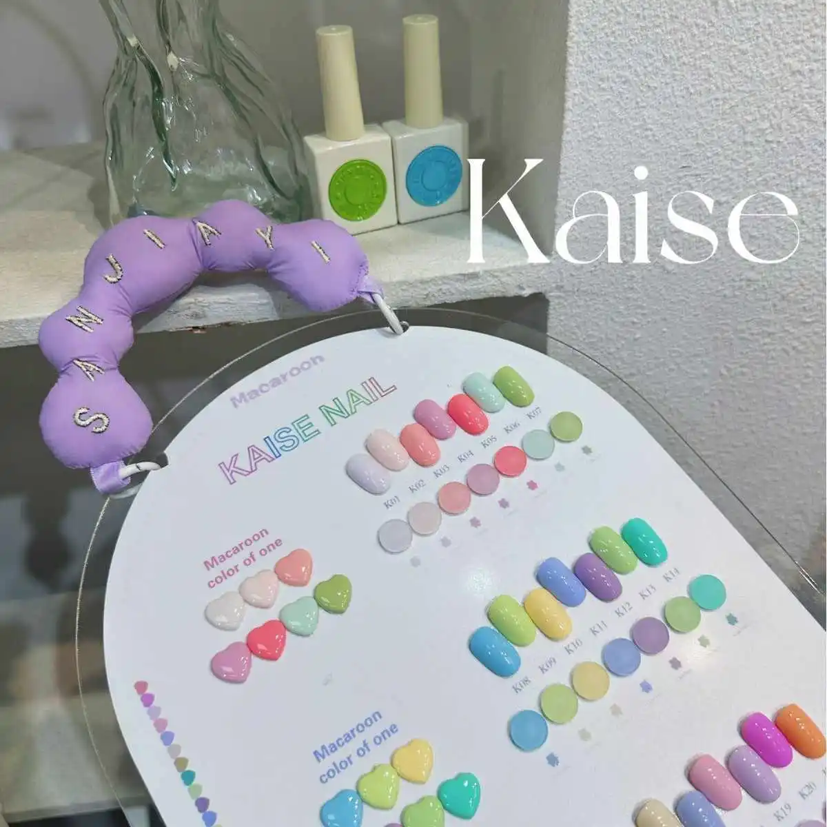 KAISE 21 Kolorów Zestaw Żeli do Paznokci Jednolity Kolor Macaron Kolor 2025 Nowy Hit Sprzedaży Zestaw do Zdobienia Paznokci Nietoksyczny Żel UV Salon Kosmetyczny Hurt
