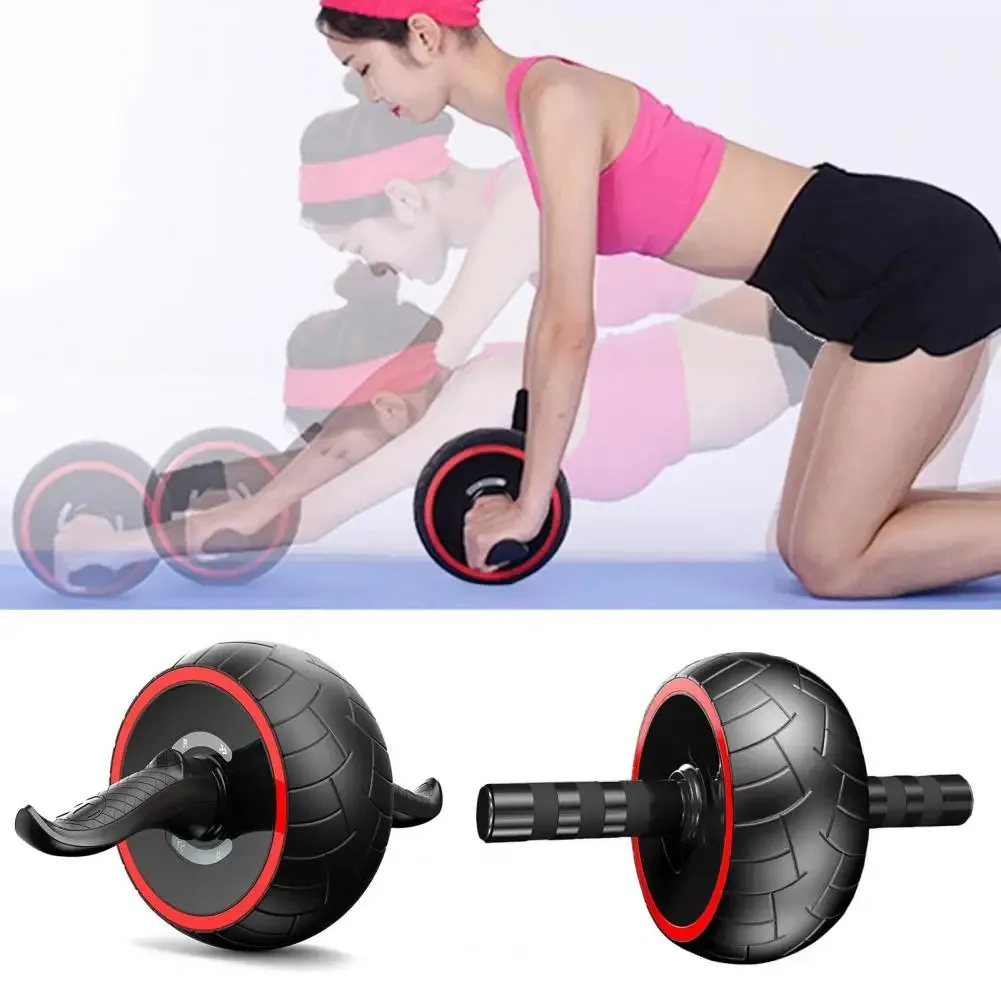 Non-slip Abdominal Roller Strong Load Bearing Automatic Rebound Abdominal Abdominal Trainer No Noise Abdominal Wheel