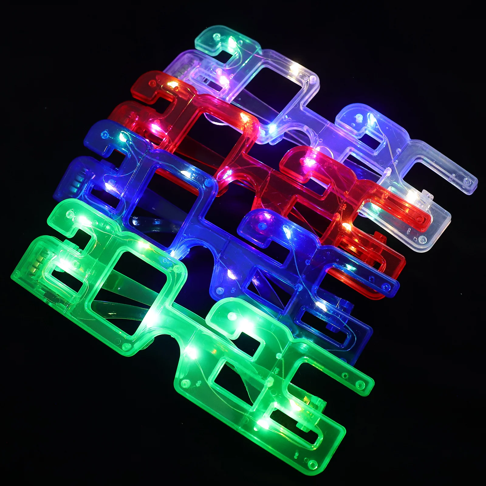 

8Pcs Glowing 2026 Number Glasses LED Lighted New Year Eve Party Sunglasses for Adults Festival Night Event Fun Accessory
