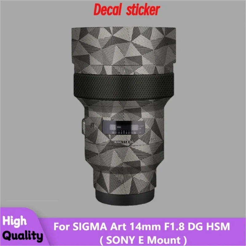 

Для SIGMA Art 14 мм F1.8 DG HSM для SONY E крепление объектива наклейка защитная наклейка на кожу виниловая пленка защитное покрытие от царапин