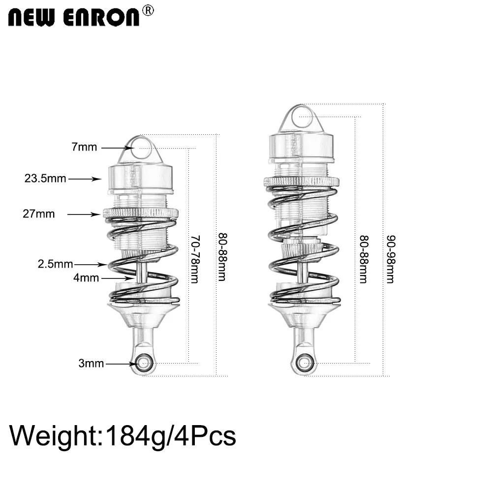 Alloy Shock Absorber Damper ARA330627 ARA330628 for RC Car 1/7 ARRMA FELONY ARA7617V2 LIMITLESS ARA109011 ARA7116V2 INFRACTION