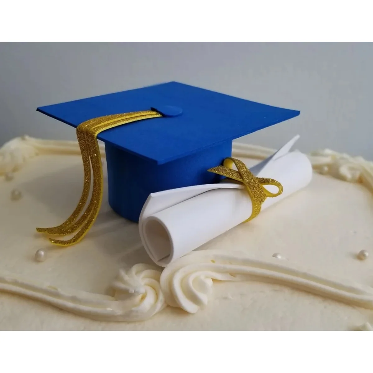 Graduation Cake Topper Class of 2024 Party Decorations, Graduation Cap and Diploma Cake Decor, Cake Decor, Grad Cap and Diploma,