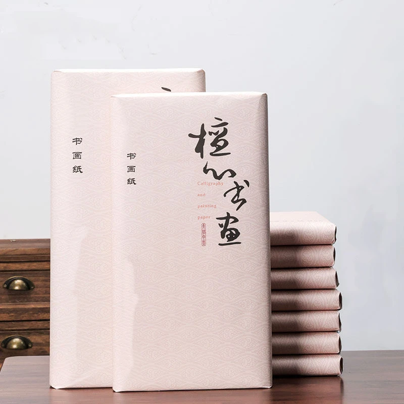 Thick Four Feet Half Raw Half Cooked Xuan Paper for Beginners Calligraphy Painting Practice Chinese Style Xuan Ink Craft