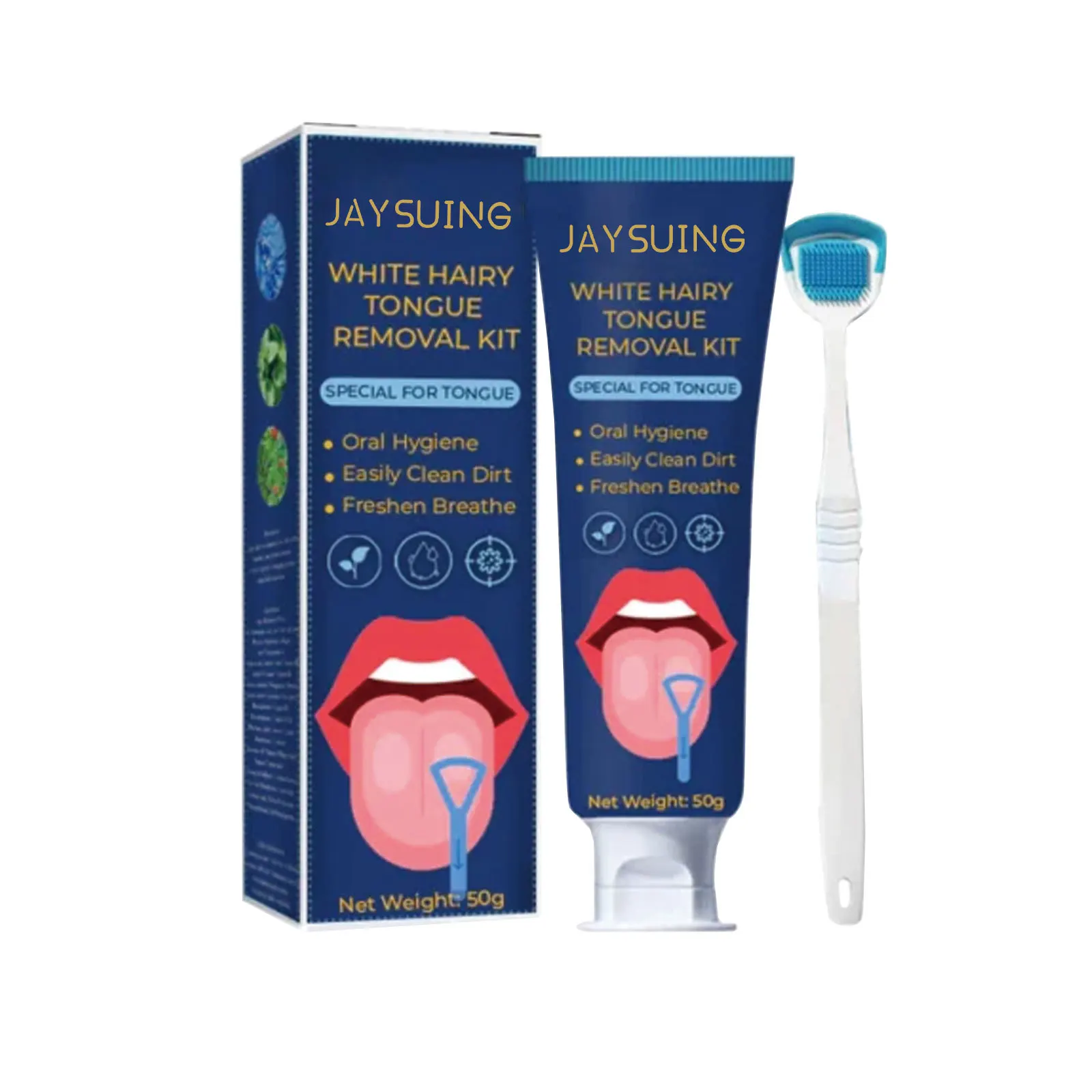 Tongue Cleaning Gel Set Tongue Scrapers Deep Cleaning Fresh Breath Remove Oral Odor Halitosis Toothbrush Oral Hygiene Care Tools
