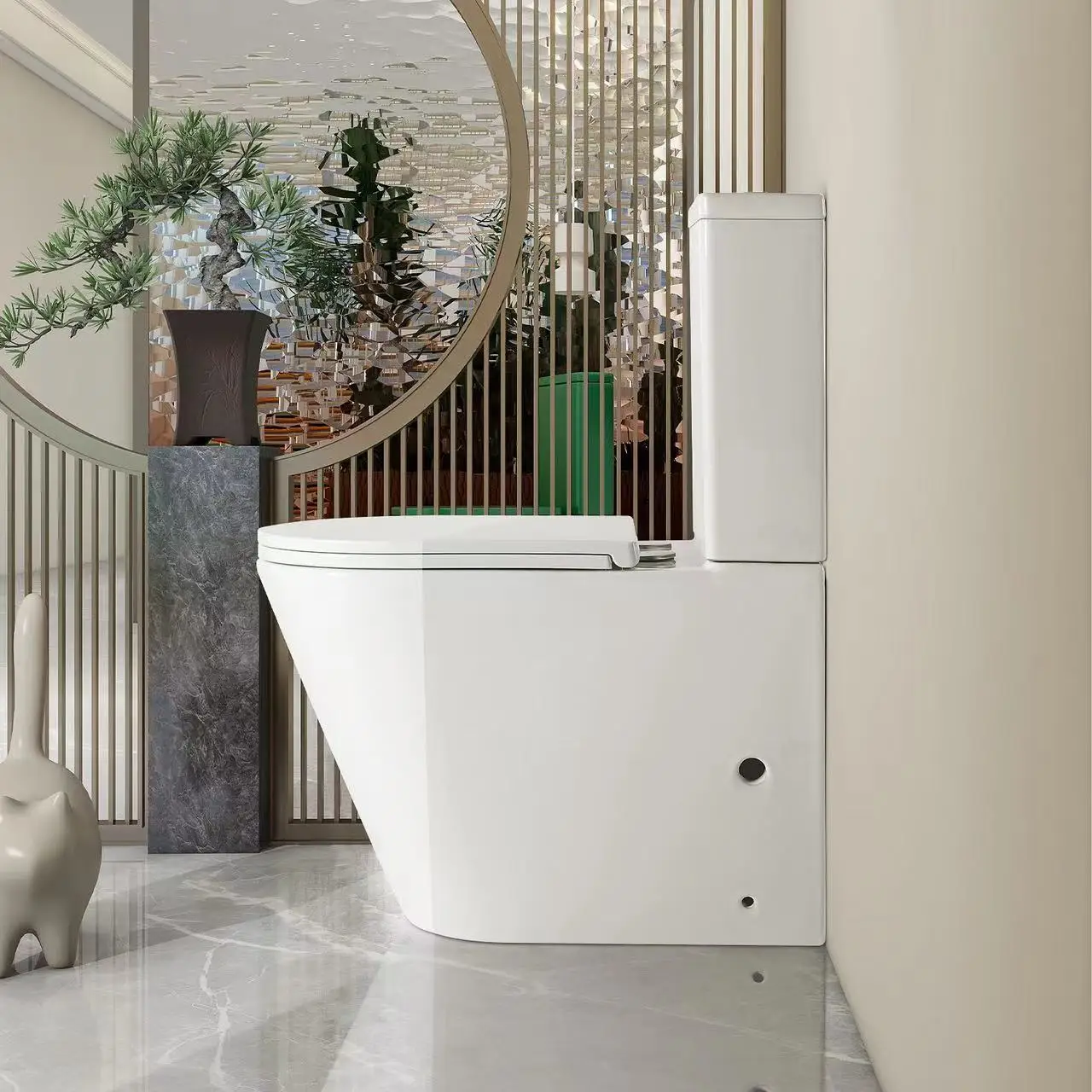 Hotel Fancy Ceramic Toilet and Sinks Bathroom Sanitary Ware Toilet and Sink Combined Bathroom Ceramic Wc