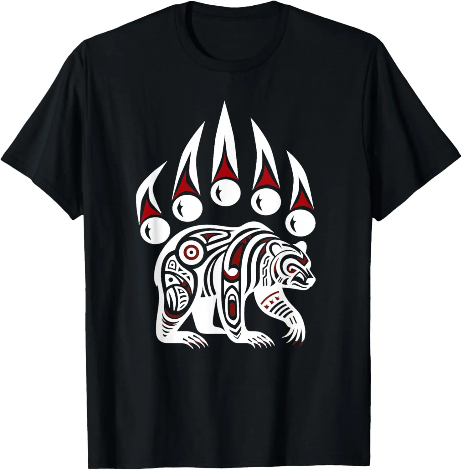 Native American Alaska Grizzly Bear Claw Indian Pride T-Shirt Unisex Summer Streetwear Tops Vintage Clothes Graphic T Shirts