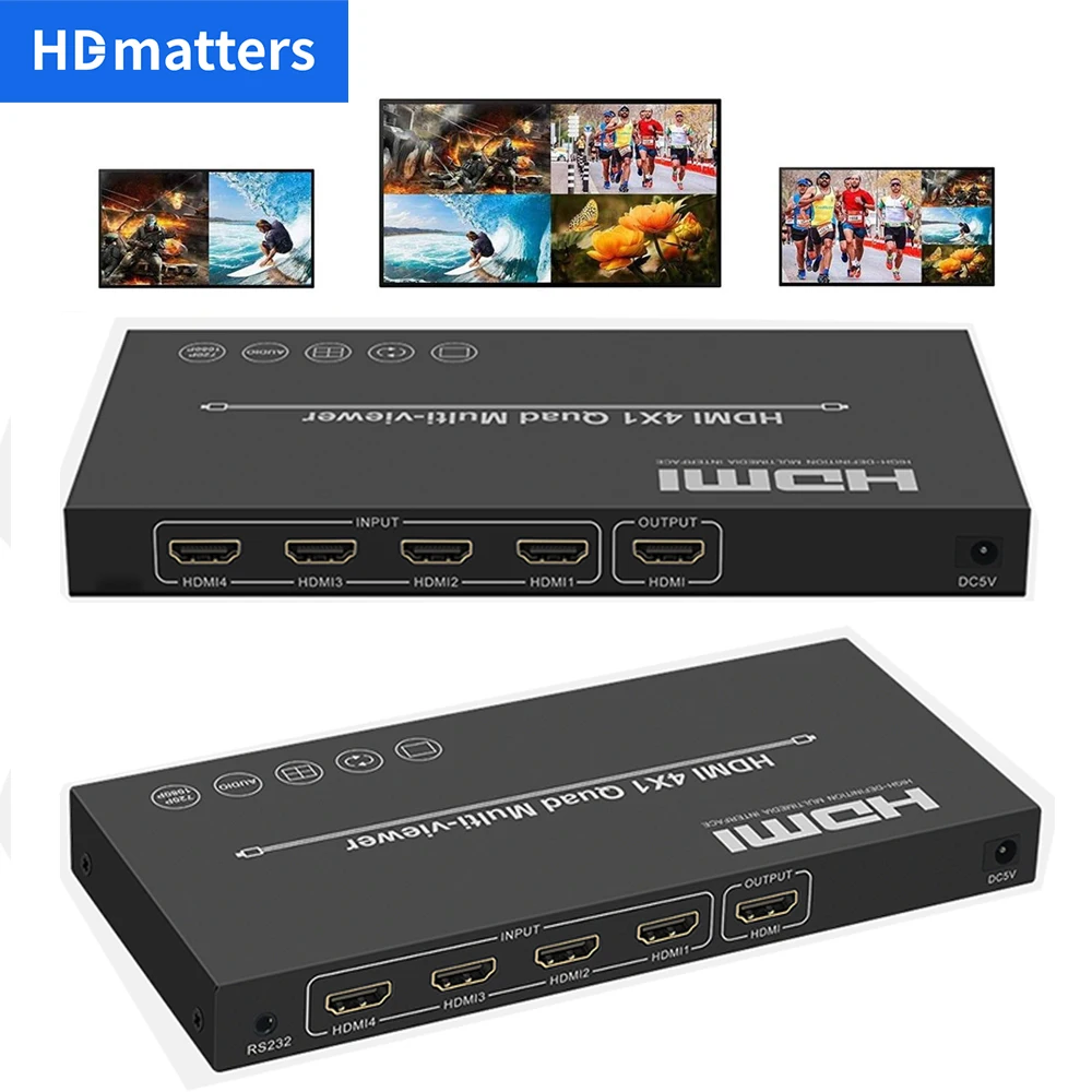 Il Miglior Splitter HDMI 4x1 per Monitor Multi-View: Recensione Pratica di hdm13