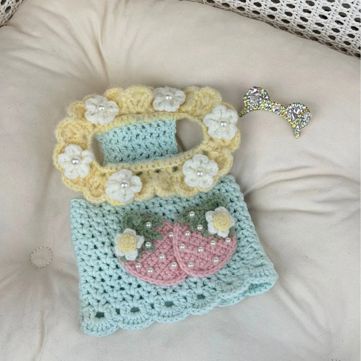 

High-End Custom-Made Super Cute Pet Knitted Sweater Korean Maltese Terrier Puppy Clothes