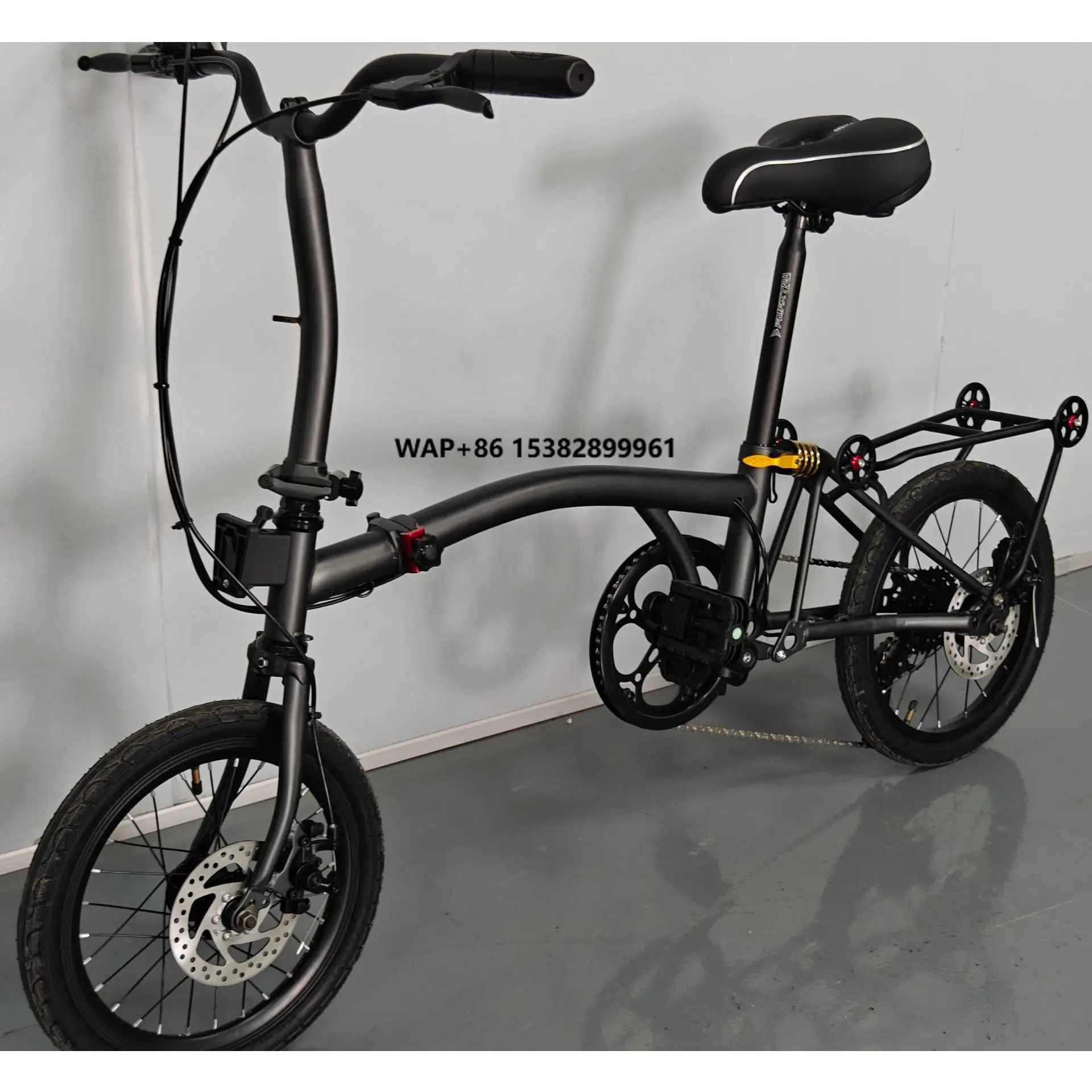 

Small Cloth Folding Bicycle Steel Frame Design Colorful Plating Ordinary Pedal 7-Speed Disc Brake