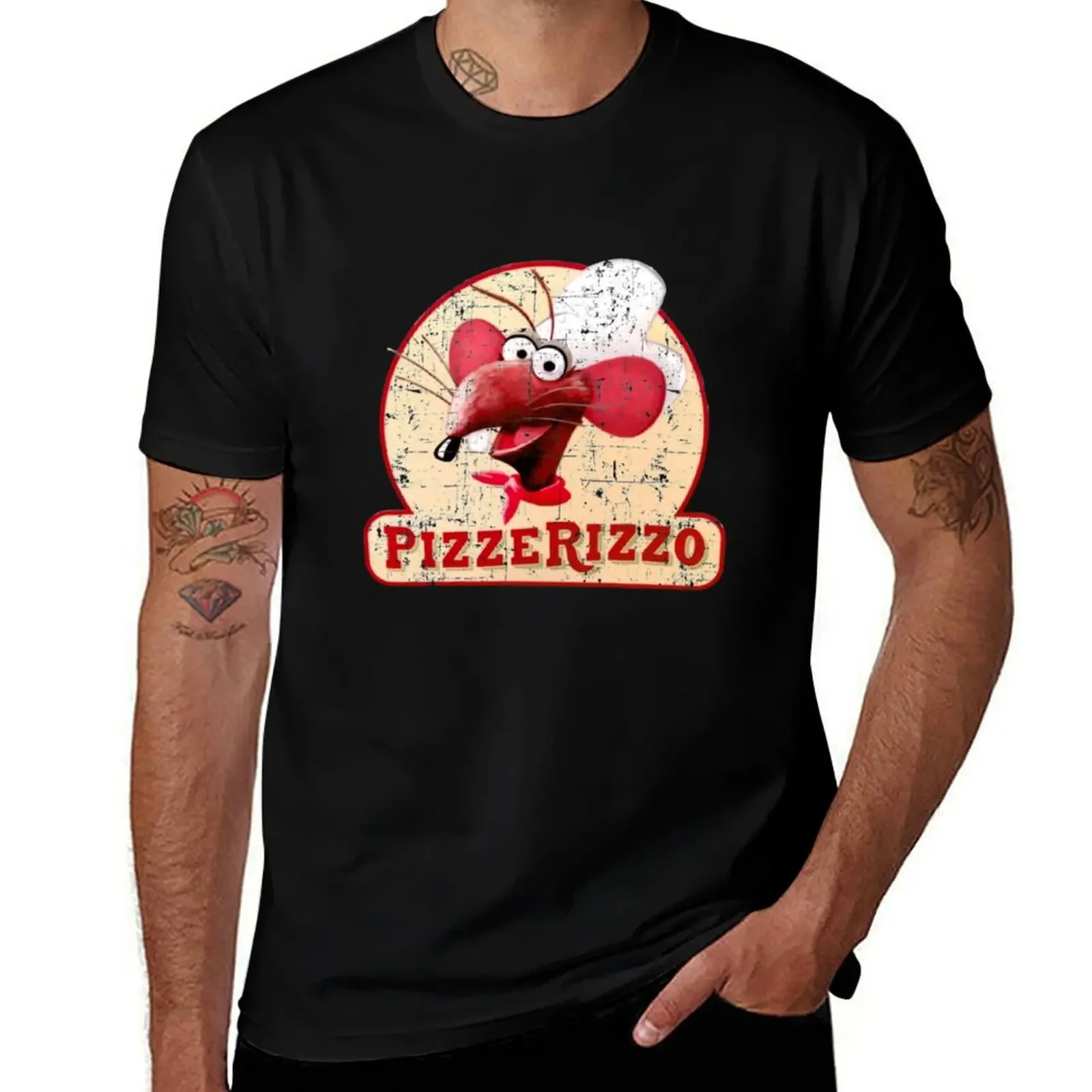 PizzeRizzo - Rizzo the Rat T-Shirt Personalized t-shirt Luxury man workout shirts for men