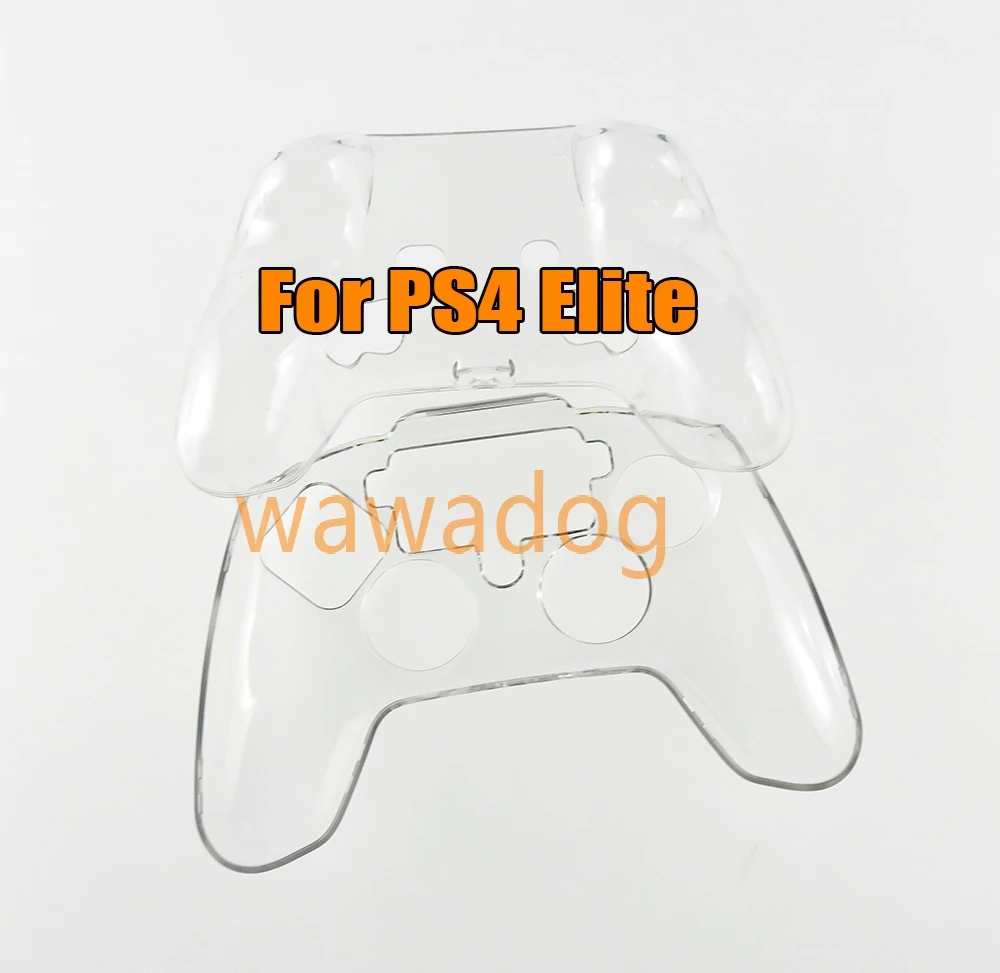 1set Für Controller Ultra Slim Fall 2,0 Elite Transparente Abdeckung Spiel Griff Kristall Shell Fall für PS4 DualSense