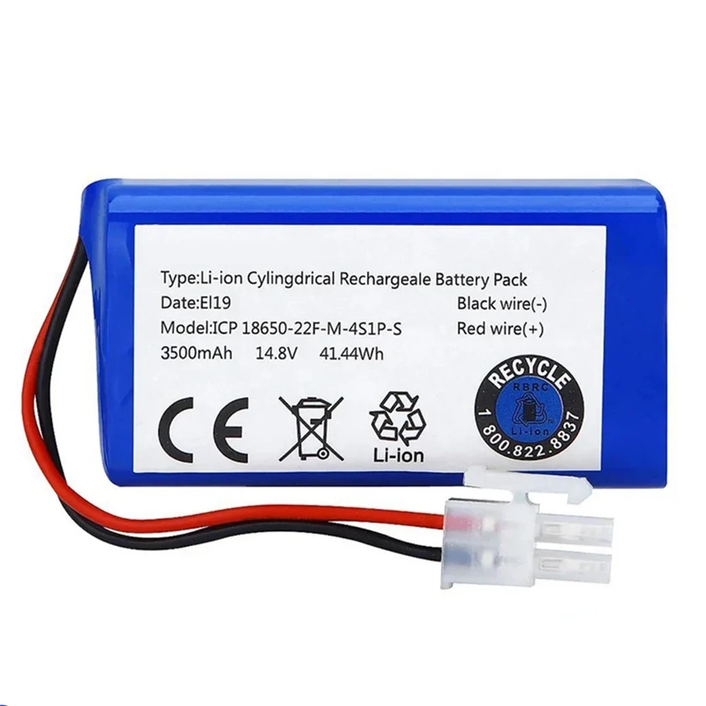 NEW 14.8V 3500mAh 14.4V 3200mAh Lithium Battery For ILIFE A4 A4s V7 A6 V7s Plus Robot Vacuum Cleaner ILife 4S1P real Capacity