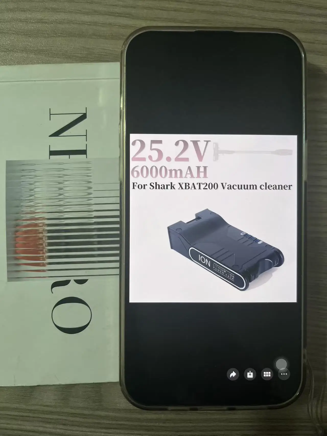 

25.2V 6000mAh vacuum cleaner Lithium-ion battery, For Shark XBAT200 ION Rocket IONFlex and IONFlex Cordless Vacuums Batter