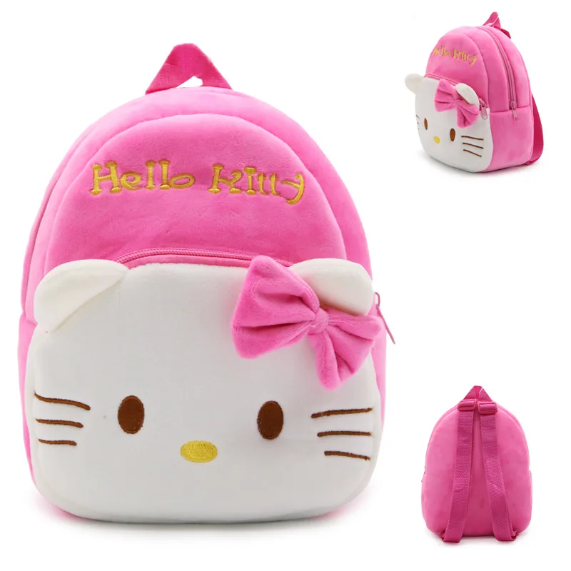 Sanrio Hello Kitty Plush Backpack Cartoon Anime Cute Backpack Kindergarten Schoolbag Baby Kawaii Backpack Cosplay Fashion Gifts