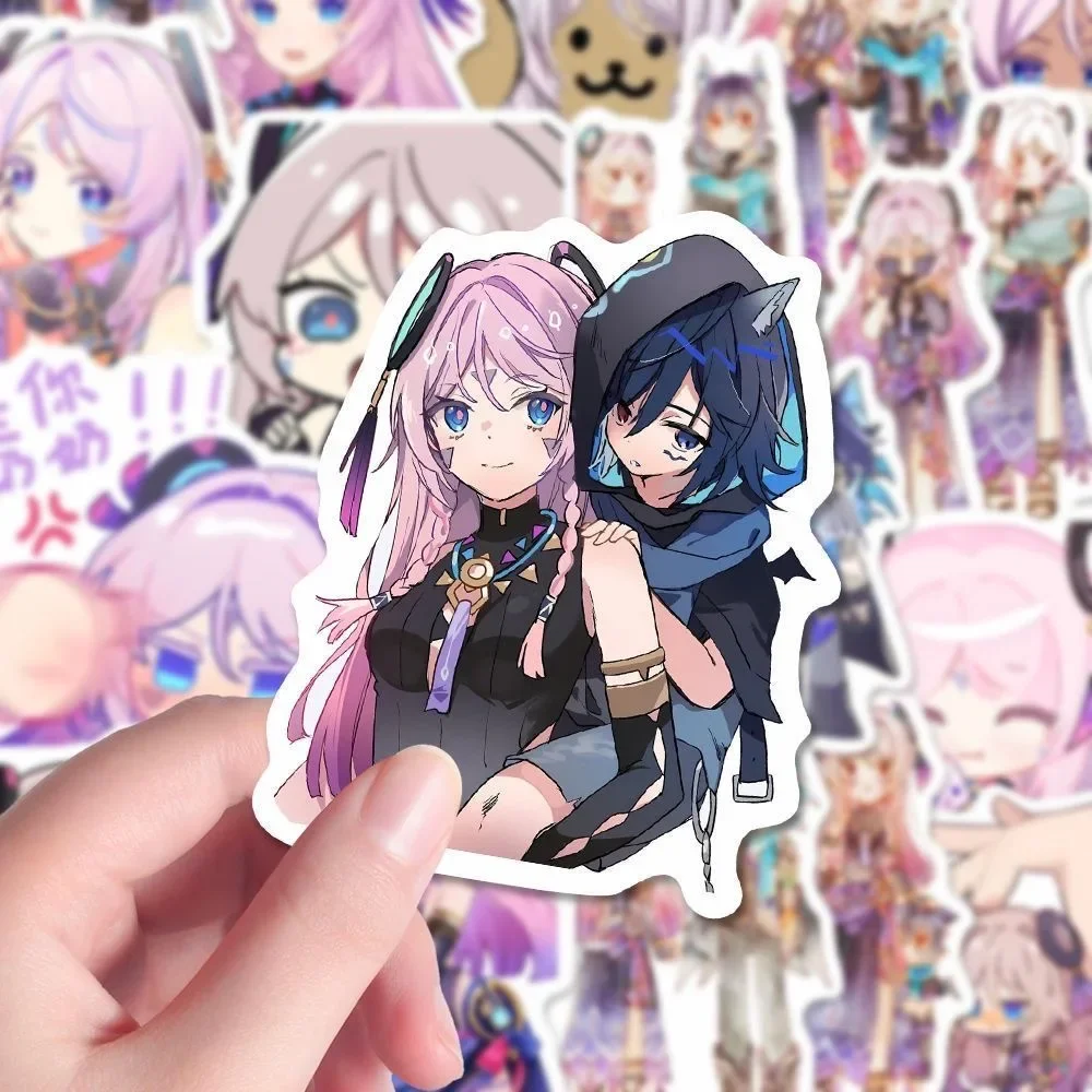 Anime Genshin Impact Citlali gafas taza pegatina motocicleta guitarra teléfono celular pegatinas juguete estudiante libro pegatinas ornamento regalo