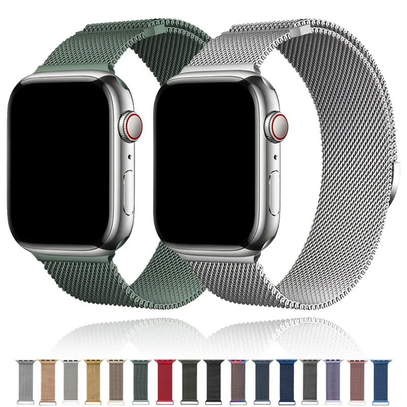 

Milanese Loop Band For Apple Watch Ultra 10 9 8 7 6 SE 45mm 49mm 44mm 41mm 40mm 46mm Metal Magnetic Bracelet iWatch 3 42mm Strap