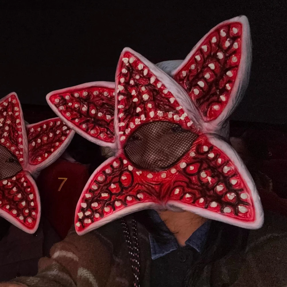 

Маска демогоргона для косплея, латексный шлем монстра-каннибала, реквизит для карнавала, Хэллоуина, костюмированных вечеринок