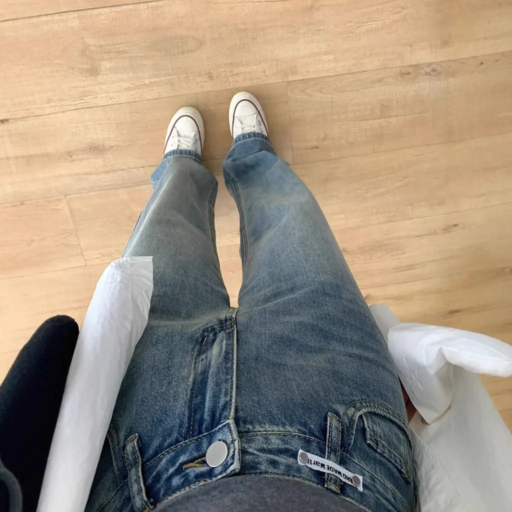 

High Waist Straight-Leg Jeans for Women Pear-Shaped Chubby Girl Loose Slimming Wide-Leg Trousers Autumn New Style