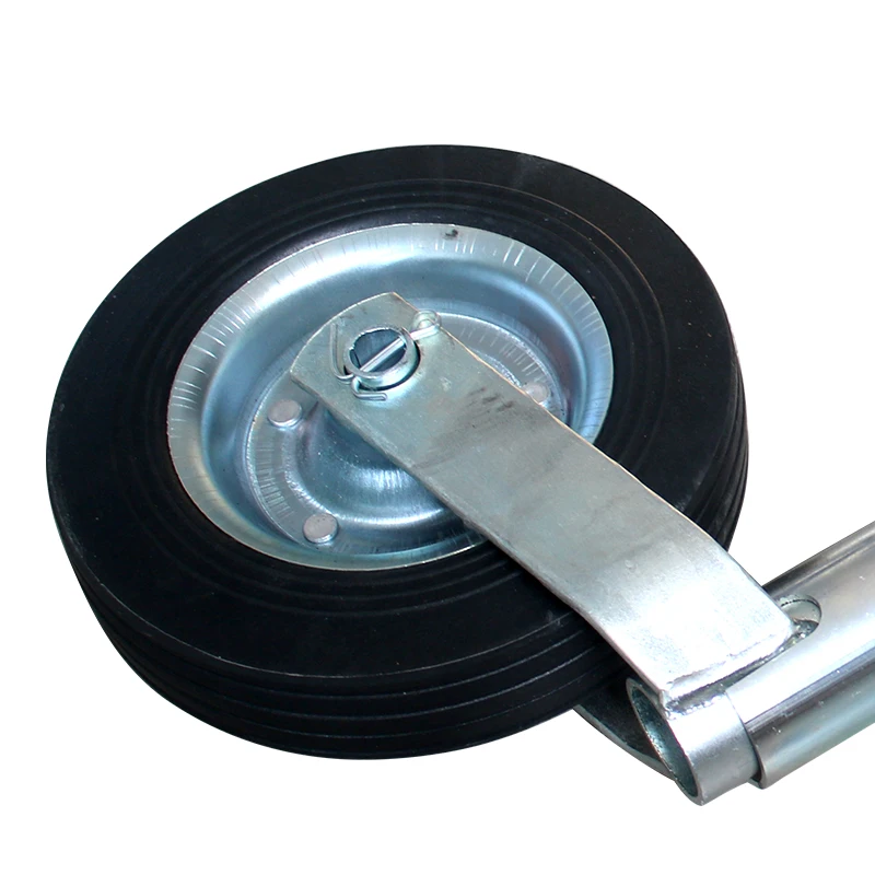 Europe Type Top Wind Trailer Jack Jockey Wheel RV Stand With Clamp 48MM Tube CAP 150KG Caravan Accessories Camper Parts