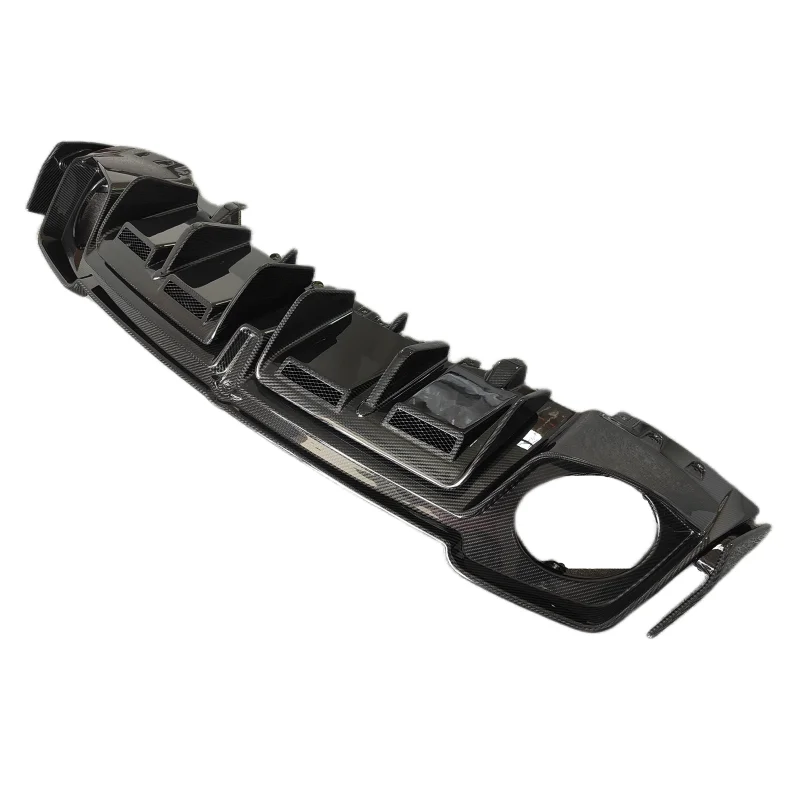 

Used for the New Audi R8 V10 True Carbon Fiber CAP Style Rear Bumper Lip Diffuser Body Kit