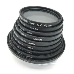 52 55 58 62 67 UV Filter Photography 72 77 82mm 37 40.5 43 46 49 Lens Protector Camera UV Filter For Canon
