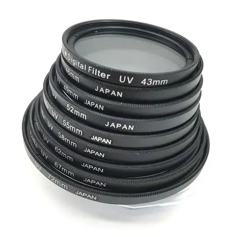 52 55 58 62 67 UV Filter Photography 72 77 82mm 37 40.5 43 46 49 Lens Protector Camera UV Filter For Canon