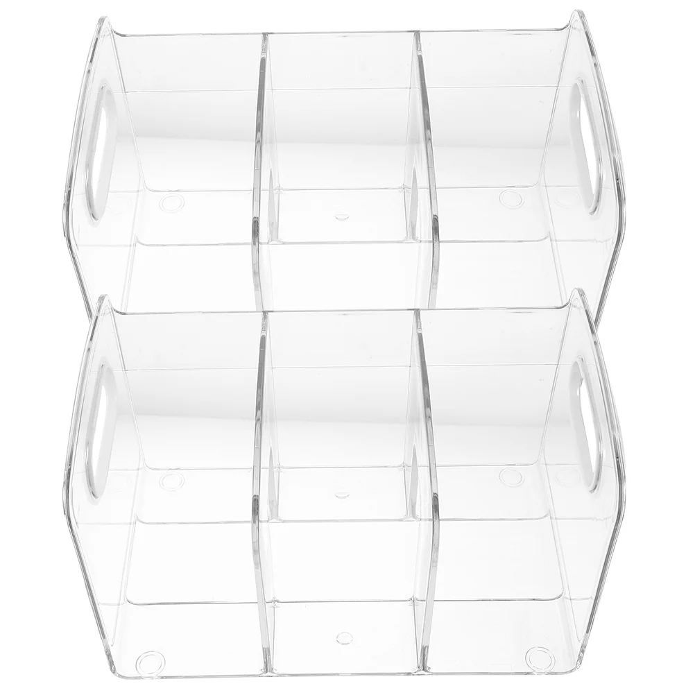 

2Pcs Transparent Bookend Plastic Decorative Book Organizer Minimalist Design Home Office Desk Magazine Files