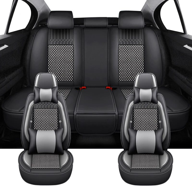 

Luxury Universal Car Seat Covers For Mitsubishi Eclipse Cross Lancer X L200 ASX Outlander Pajero Sport Auto Interior Accessories