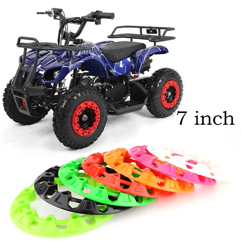 4 Pcs 7-inch ATV Wheel Trim Hub Protection Decor Rim Cap Universal Vehicle All Terrain wheel 7