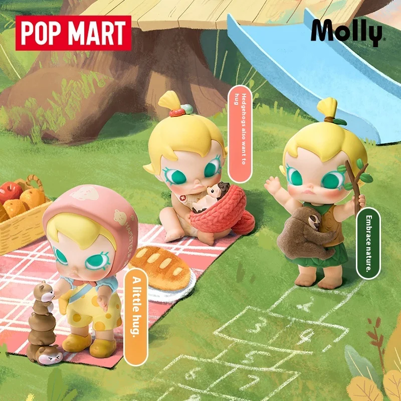 Genuine Popmart Baby Molly My Huggable Discovery Series Blind Box Trend Tabletop Action Figures Toy Birthday Gift New