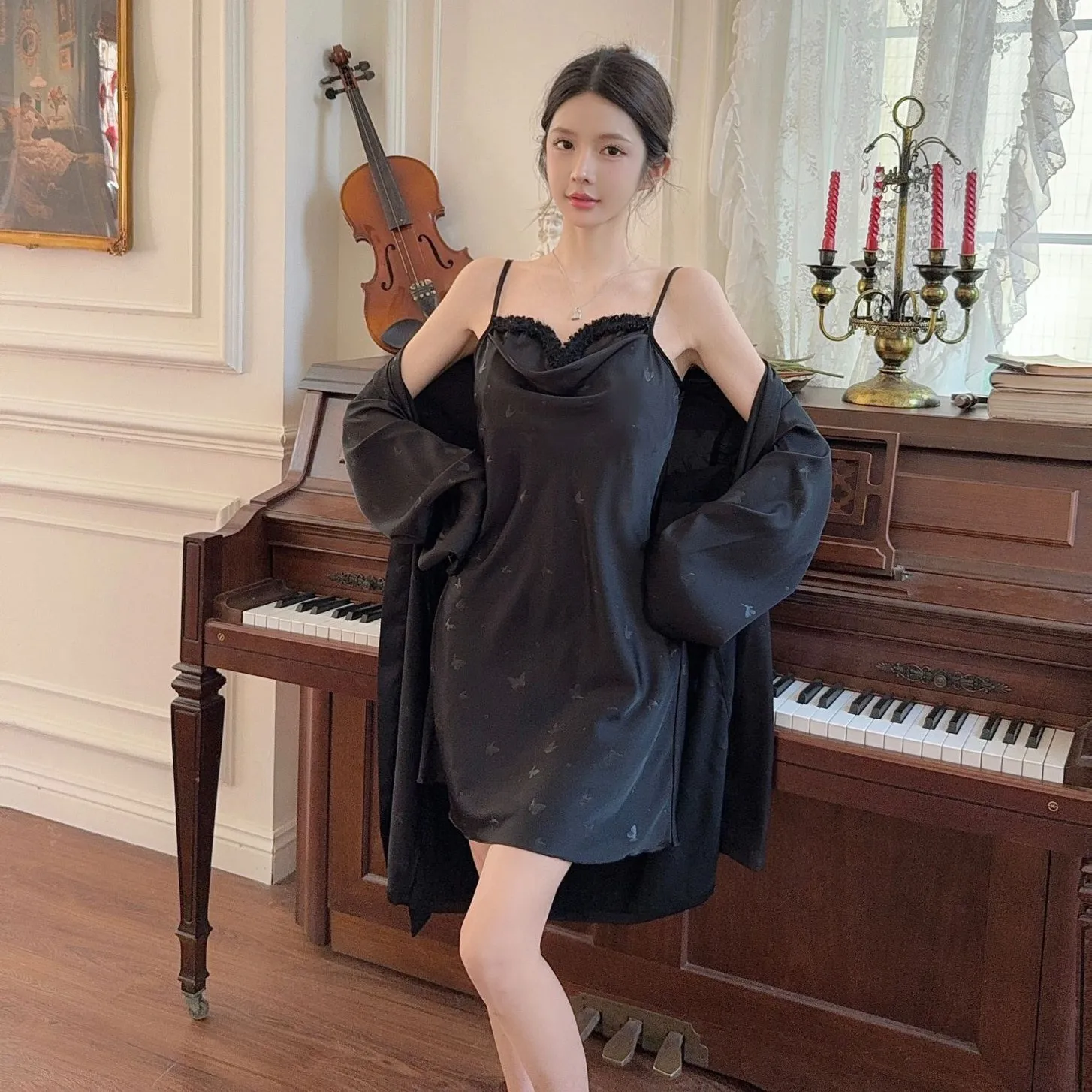 

Женская летняя ночная рубашка на бретельках, халат, комплекты халатов, халат для невесты, банное платье, повседневная домашняя одежда