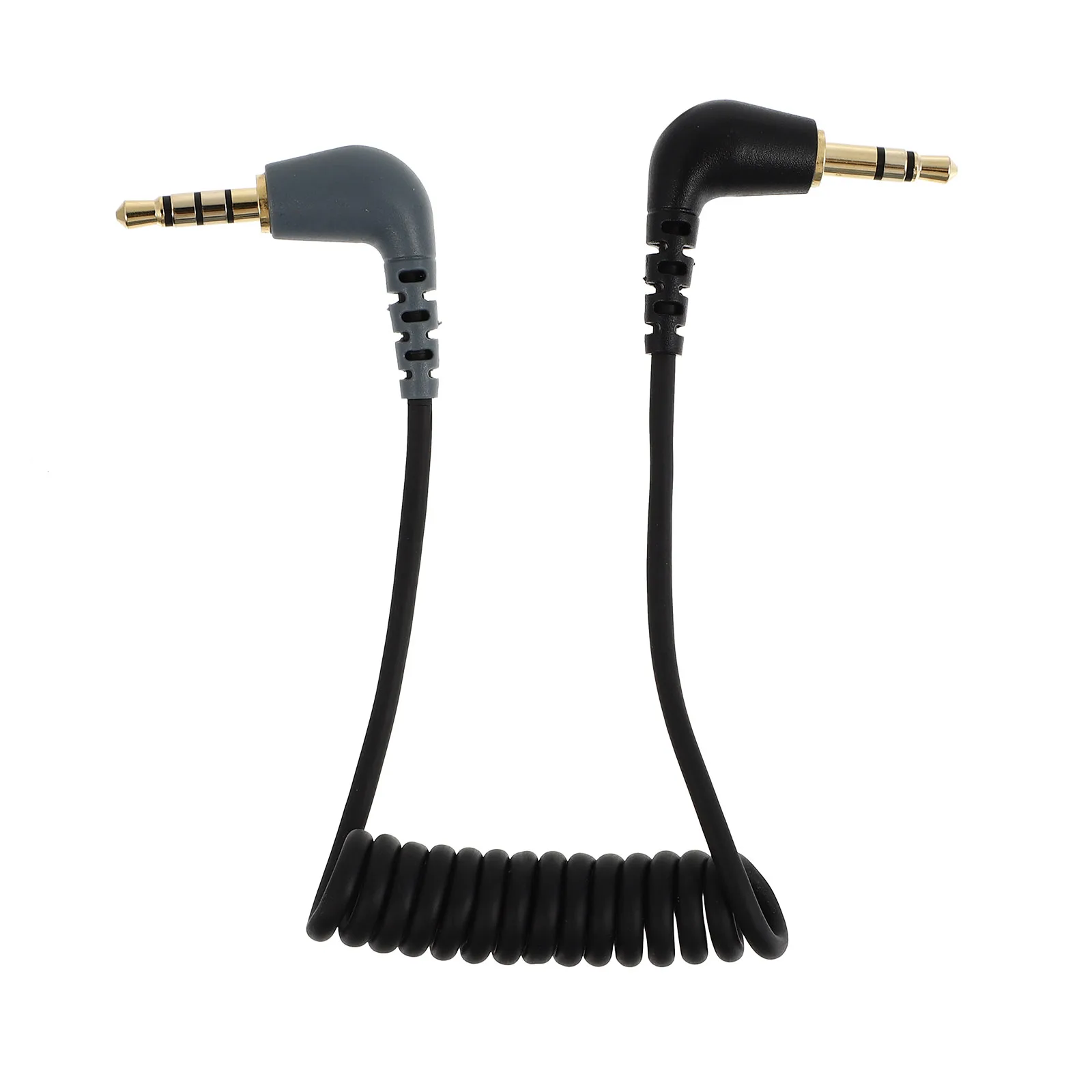 

Audio Conversion Cable to TRRS Adapter Black Dual Male 3.5mm Cables Microphone Supply High Fidelity Excellent Conductivity