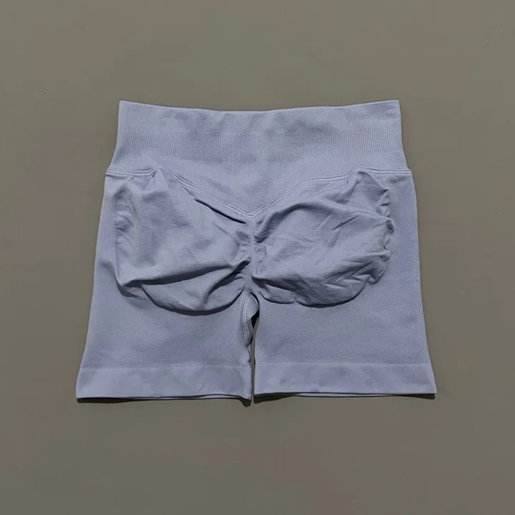HISTELLO Impact Shorts für Damen, nahtlos, niedrige gerippte Taille, Scrunch Butt Hip Lifting, hochelastische Gym-Workout-Fitness-Shorts – Detail 25