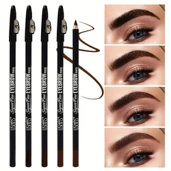 Eyebrow Pencil Eyeliner with Pencil Sharpener Natural Long-lasting Easy Color Waterproof and Sweat Resistant