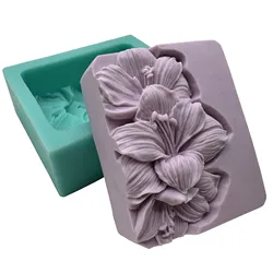 New 3D Flower Silicone Mold for Soap Making Handcraft Candle Wax Molds Aroma Gypsum Resin Decorations Craft Mould