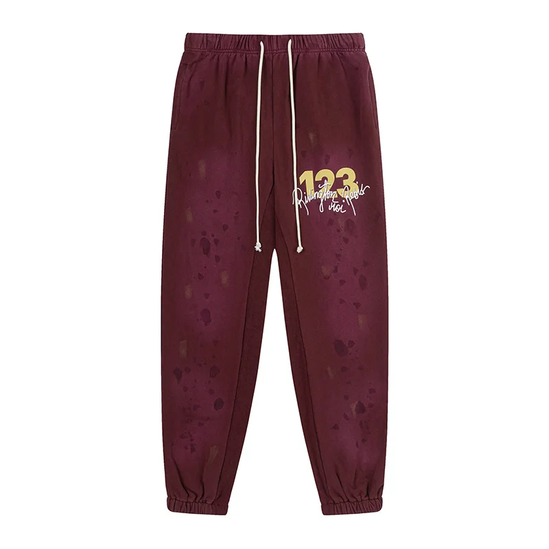 

RRR123 Joggers Sweatpants 24SS Autumn Winter Casual Fashion Men Woman 100% Cotton Good Quality Trousers Outdoor Pants